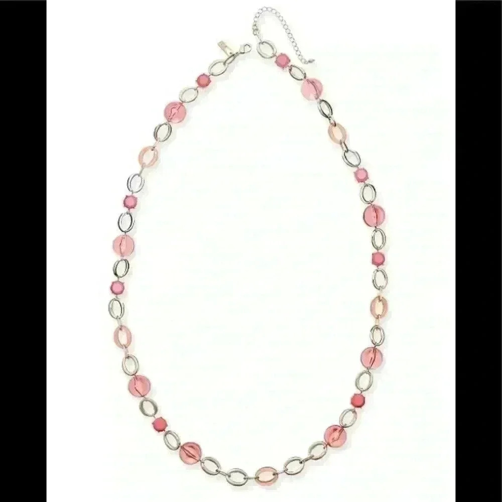 INC new Gold Tone Stone beaded Necklace
